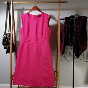 Dress L Vintage 90s Punk Cottage Party Retro Goth Pinup Preppy Career Cocktail